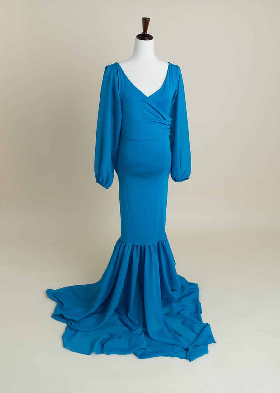 blue maternity dress rental