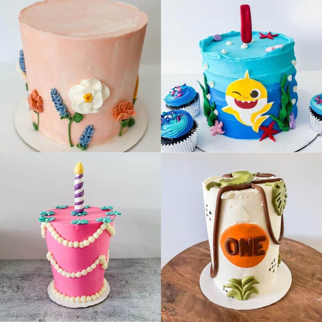 smash cakes by a utah cake decorator in orem