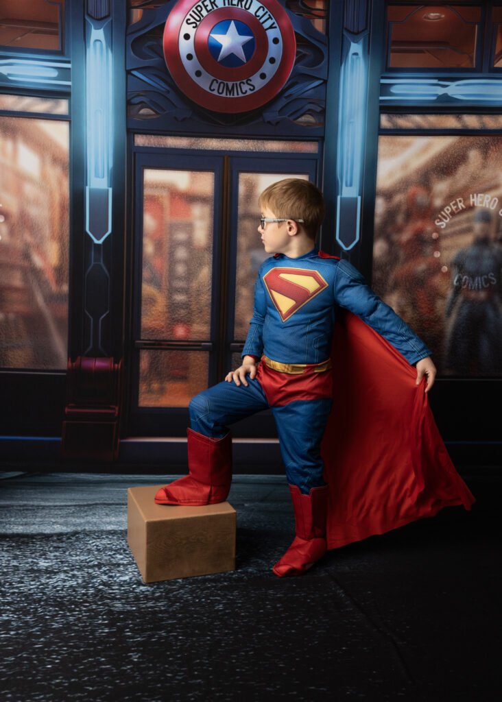 superman superhero mini session